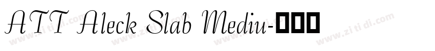 ATT Aleck Slab Mediu字体转换